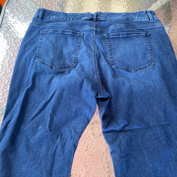 Womens Lane Bryant Plus Size Jeans Blue 26 Tummy Control Dark Stretch Denim Fall - Picture 10 of 15